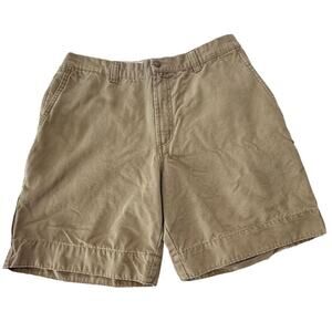 Columbia Men's Cargo Shorts Size 34 Beige Casual Solid 8" Inseam
